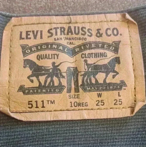 Levi's 511 Slim Grey Jeans  Boys Size 10 Reg W25 L25 - Picture 2 of 6